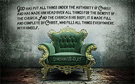 Warren Camp's custom Scripture picture of Ephesians 1:22–23 NLT