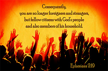 Warren Camp's custom Scripture picture of Ephesians 2:19 NIV