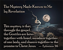 Warren Camp's custom Scripture picture of 'The Mystery of Christ,' Ephesians 3:6