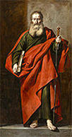 Photo of painting by Antonio del Castillo Saavedra titled 'San Pablo,' c. 1650