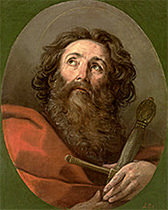 Photo of painting by Rembrandt titled 'Apostle Paul,' c. 1633