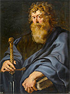 Photo of painting by Rubens titled 'Saint Paul,' c. 1611