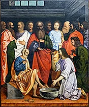 'Christ Washing the Feet of the Apostlest' painting by Giovanni Agostino da Lodi