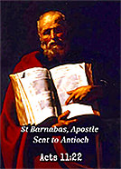 Click to enlarge this picture of Acts 11:22. Picture of Acts 11:22
