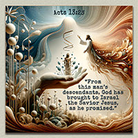 Click to enlarge this picture of Acts 13:23. Picture of Acts 13:23