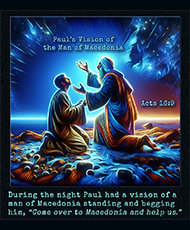 Click to enlarge this picture of Acts 16:9 in action. Picture of Acts 16:9 in action