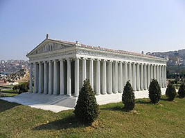 Click for an enlargement of this 'Temple of Artemis' model can be seen onWikipedia.com. An enlargement of this 'Temple of Artemis' model can be seen onWikipedia.com.