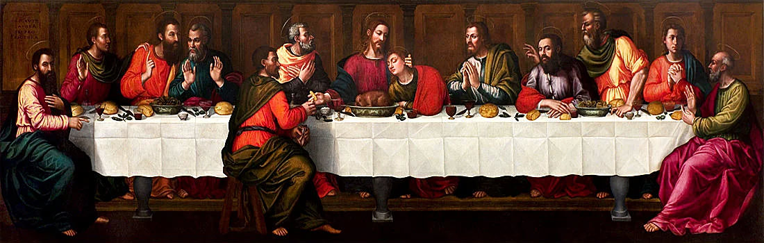 'The Last Supper,' oil on canvas, painted by Florentine nun Plautilla Nelli, 1550s...