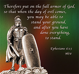 Warren Camp's custom Scripture picture of Ephesians 6:13 NIV