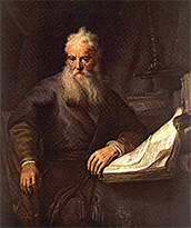 Photo of a painting by Govert Flink titled 'Apostle Paul,' 1635