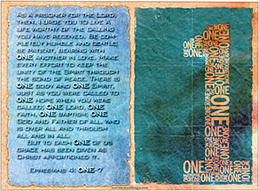 Click to enlarge Warren Camp's custom Scripture picture of Ephesians 4:1–7 NIV. Warren Camp's custom Scripture picture of Ephesians 4:1–7 NIV