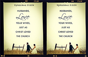 Click to enlarge Warren Camp's custom Scripture picture of Ephesians 5:25a NIV. Warren Camp's custom Scripture picture of Ephesians 5:25a NIV