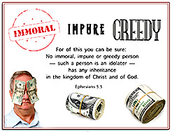 Click to enlarge Warren Camp's custom Scripture picture of Ephesians 5:5 NIV. Warren Camp's custom Scripture picture of Ephesians 5:5 NIV