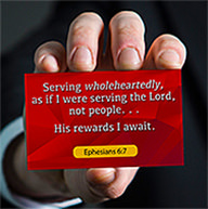 Click to enlarge Warren Camp's custom Scripture picture of Ephesians 6:7 NIV. Warren Camp's custom Scripture picture of Ephesians 6:7 NIV