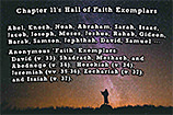 Warren Camp's custom Scripture picture of Hebrews Chapter 11's Hall of Faith Inductees