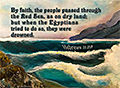 Warren Camp's custom Scripture of Hebrews 11:29