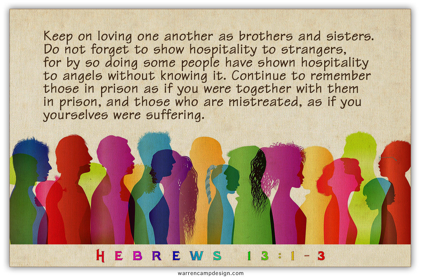 Hebrews 13 1 16 Bible Study Summary By Warren Camp