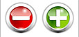 Graphic of positive and negative icons
