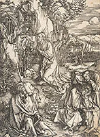 'Agony in the Garden' undated woodcut by Albrecht Dürer