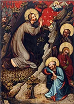 'Christ on the Mount of Olives' painting by of Master of the Třeboň Altarpiece