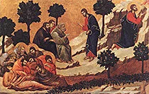 'Prayer on the Mount of Olives' painting by Duccio di Buoninsegna