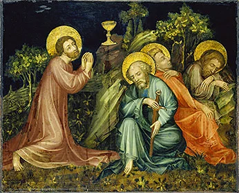'The Agony in the Garden' painting by the Nuremburg Master of the Altarpiece of the Virgin