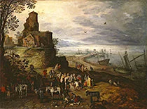 'Calling the Apostles Peter and Andrew' painting by Jan Brueghel the Elder