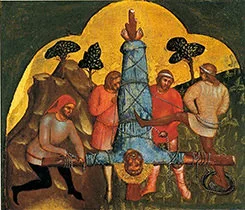 'Crucifixion of Peter' painting by Lorenzo Veneziano