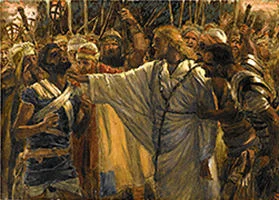 'The Healing of Malchus' painting by James Tissot