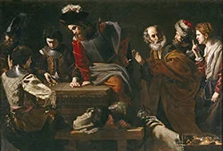'The Denial of Saint Peter' painting by Nicolas Tournier