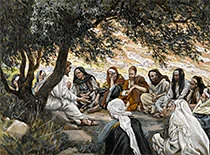 'The Exhortation to the Apostles' painting by James Tissot