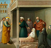 'Raising of Tabitha,' painting by Masolino da Panicale