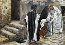 'The Healing of Peter's Mother-in-Law' painting by James Tissot