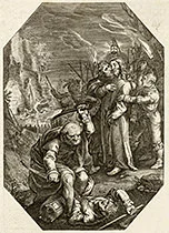 'Captivity of Christ' engraving by Cornelis Galle
