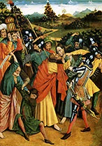 'Capture of Christ'  painting by Johann Koerbecke