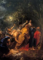 'The Arrest of Christ' oil-on-canvas painting by Anthony van Dyck