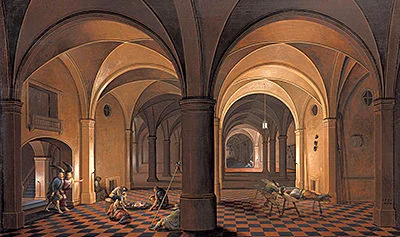 'San Pietro Liberato dal Carcere' painting by Pieter Neeffs the Elder