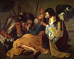 'The Liberation of St Peter' painting by Hendrick ter Brugghen follower