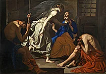 'The Liberation of Saint Peter' painting by Antonio de Bellis