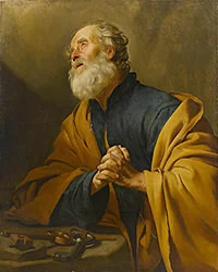 'Saint Peter Penitent' painting by Gerrit van Honthorst