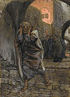 'The Sorrow of Saint Peter' painting by James Tissot