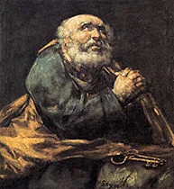 'The Repentant Saint Peter' painting by Francisco José de Goya