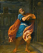 'St Peter in Penitence' painting by Lodovico Carracci