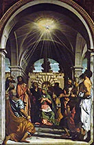'Pentecost' painting by Moretto da Brescia