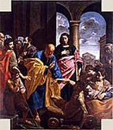 'Saint Peter Healing the Cripple,' painting by Simone Cantarini