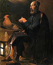 'Saint Peter Repentant' painting by Georges de La Tour
