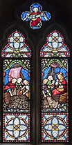 Stained glass presents 'Miraculous Draught of Fish'