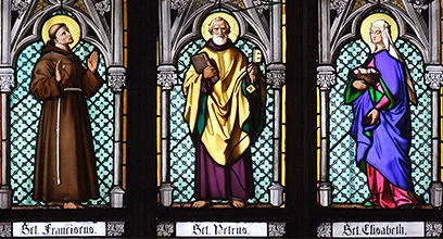 Stained glass of 'Saint Peter'