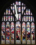 Enlarged photo of this seven-light ensemble in St Peter's Church, Nottinghm