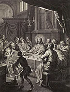 'The Last Supper,' engraving by Michel Natalis